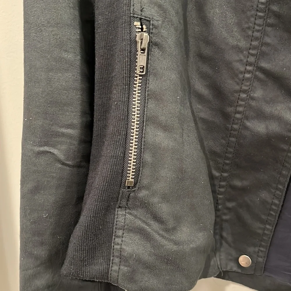 Faux Suede Moto Jacket - Picture 4 of 7